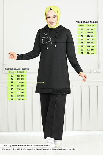 moda selvim Combined 345DVL897-M Black - Thumbnail