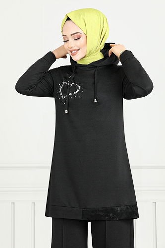 moda selvim Combined 345DVL897-M Black - Thumbnail