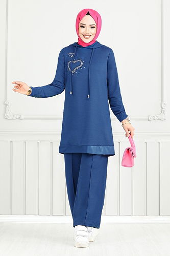 moda selvim Combined 345DVL897-M Indigo - Thumbnail