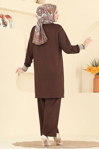 moda selvim Combined 3462UZ662 Brown - Thumbnail