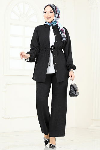 moda selvim Combined 347DVL817 Black - Thumbnail