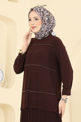 moda selvim Combined 3483UZ662 Brown - Thumbnail