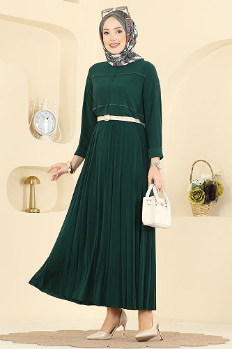 moda selvim طقم زيتي 3483UZ662 - Thumbnail