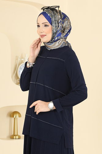 moda selvim Combined 3483UZ662 Navy Blue - Thumbnail