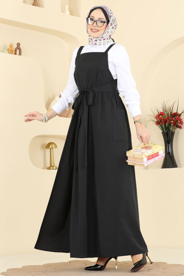 Modaselvim Hijab Combinations Combined 348ASN888 Black