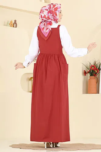 moda selvim طقم احمر 348ASN888 - Thumbnail