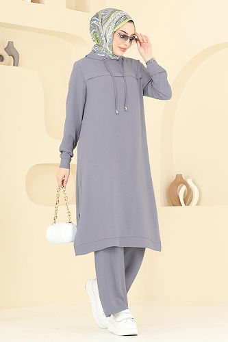 moda selvim Combined 348DVL817 Gray - Thumbnail