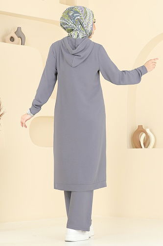 moda selvim Combined 348DVL817 Gray - Thumbnail