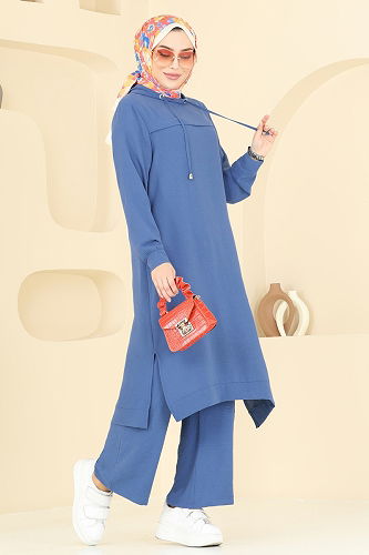 moda selvim Combined 348DVL817 Indigo - Thumbnail