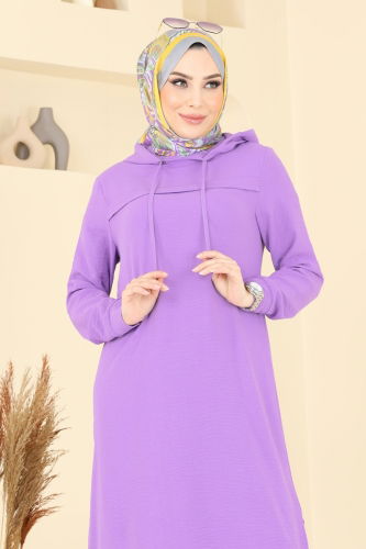 moda selvim طقم ليلكي 348DVL817 - Thumbnail
