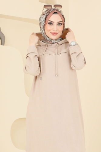 moda selvim طقم بيج 348DVL817 - Thumbnail
