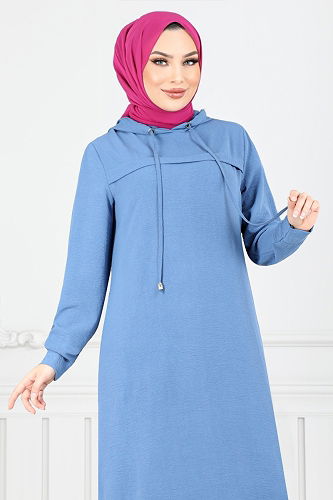 moda selvim طقم ازرق 349DVL897-M - Thumbnail