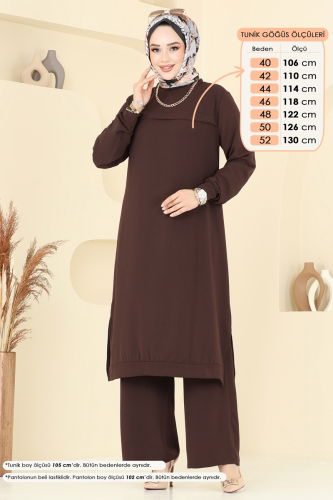 moda selvim Combined 350DVL817 Brown - Thumbnail