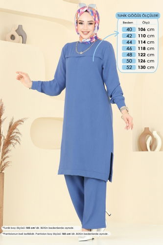 moda selvim طقم ازرق 350DVL817 - Thumbnail