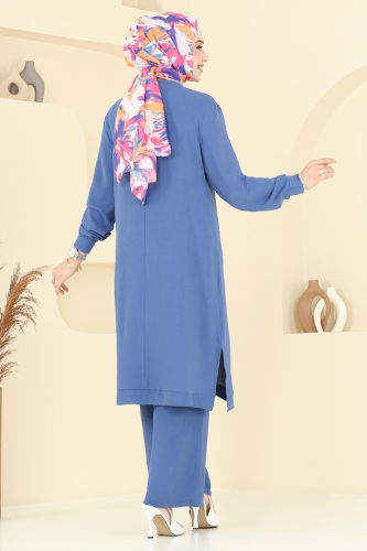moda selvim طقم ازرق 350DVL817 - Thumbnail