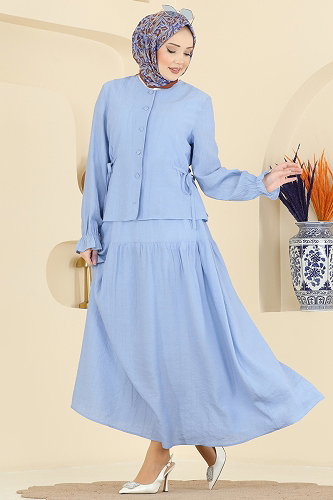 moda selvim Combined 351ASN888 Baby Blue - Thumbnail