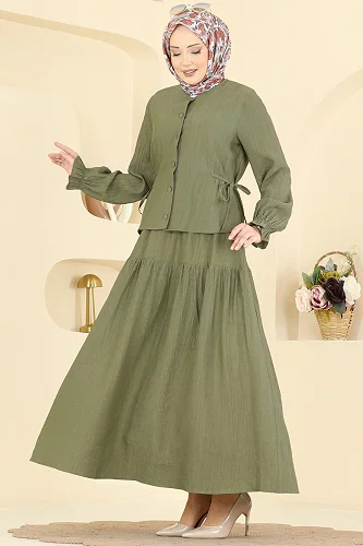 moda selvim Combined 351ASN888 Khaki - Thumbnail