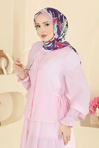 moda selvim Combined 351ASN888 Light Pink - Thumbnail