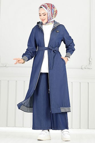 moda selvim Combined 351MSA980 Dark Denim - Thumbnail