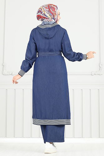 moda selvim Combined 351MSA980 Dark Denim - Thumbnail