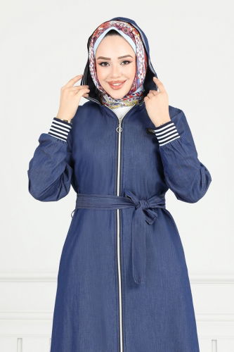 moda selvim طقم جينز غامق 351MSA980 - Thumbnail