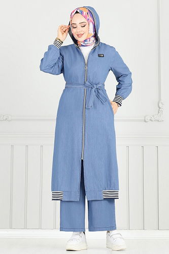 moda selvim Combined 351MSA980 Light Denim - Thumbnail