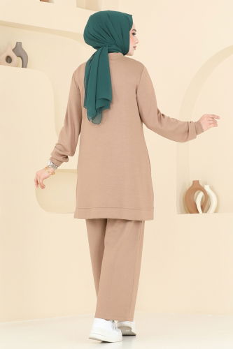 moda selvim طقم بيج 352DVL817 - Thumbnail