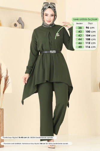 moda selvim Combined 353ASN888 Khaki - Thumbnail