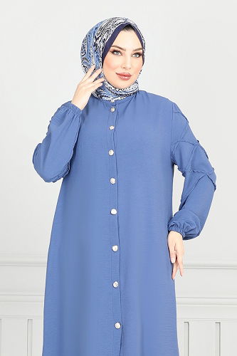 moda selvim طقم ازرق 356DVL817 - Thumbnail