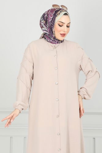 moda selvim طقم بيج 356DVL817 - Thumbnail