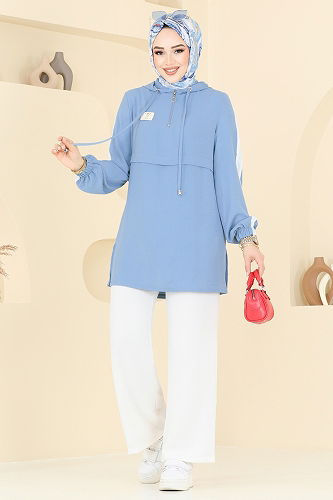 moda selvim طقم أزرق فاتح & سكري 358DVL817 - Thumbnail