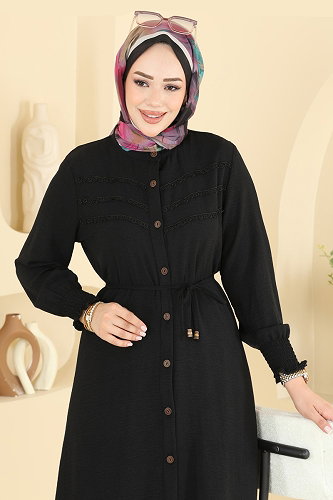 moda selvim طقم أسود 358ORG1169 - Thumbnail