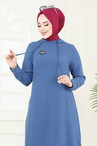 moda selvim طقم ازرق 359DVL817 - Thumbnail