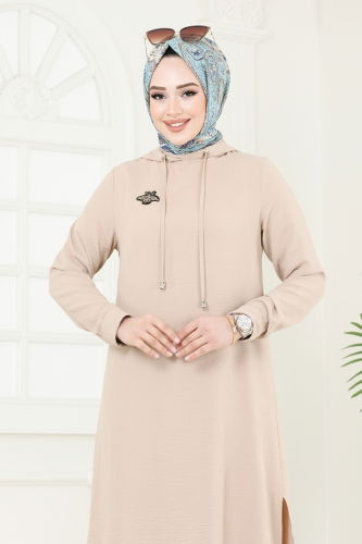 moda selvim طقم بيج 359DVL817 - Thumbnail