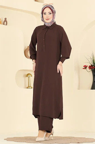 moda selvim Combined 3606ZNN863 Brown - Thumbnail