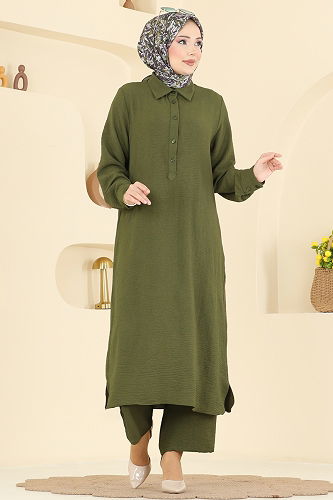 moda selvim Combined 3606ZNN863 Khaki - Thumbnail