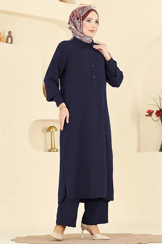 moda selvim Combined 3606ZNN863 Navy Blue - Thumbnail