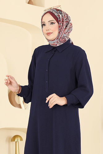 moda selvim طقم كحلي 3606ZNN863 - Thumbnail