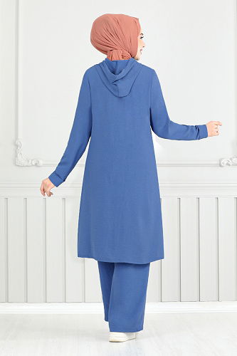 moda selvim طقم ازرق 360DVL897-M - Thumbnail