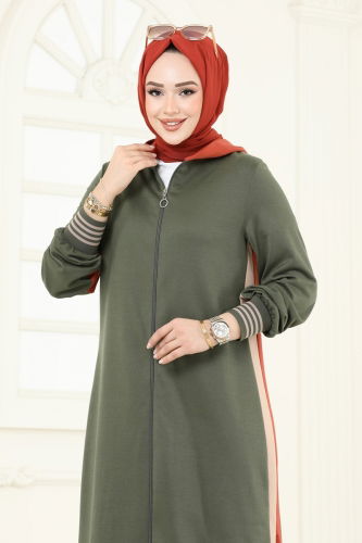 moda selvim طقم اخضر عفني 365DVL817 - Thumbnail