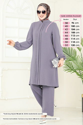 moda selvim Combined 367DVL817 Light Gray - Thumbnail