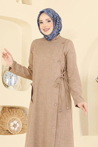 moda selvim طقم عسلي فاتح 367MP806 - Thumbnail