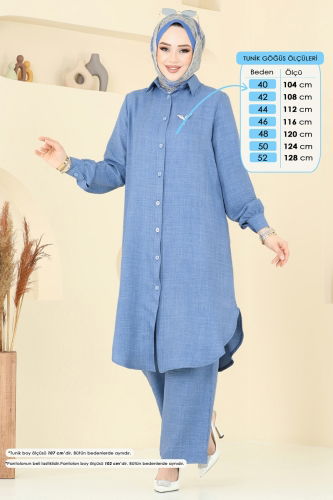 moda selvim Combined 368DVL817 Indigo - Thumbnail