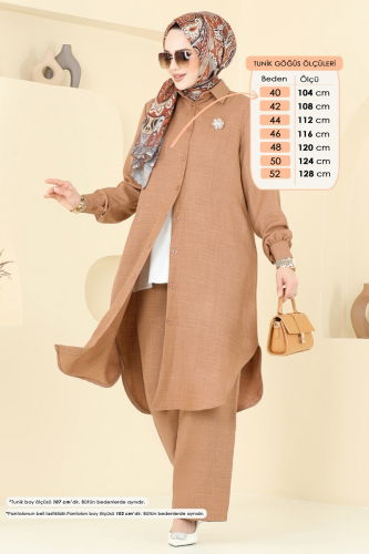 moda selvim طقم لاتيه 368DVL817 - Thumbnail