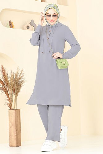 moda selvim Combined 370DVL817 Gray - Thumbnail