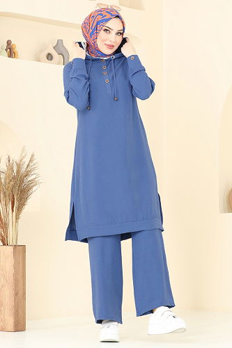 moda selvim Combined 370DVL817 Indigo - Thumbnail