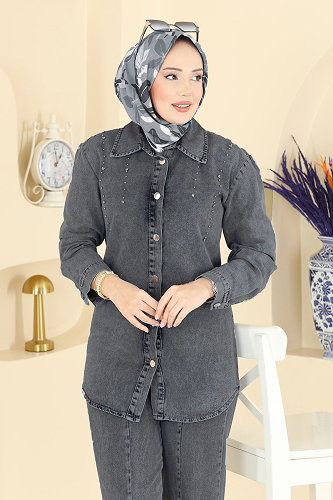 moda selvim Combined 370ORG1169 Anthracite - Thumbnail