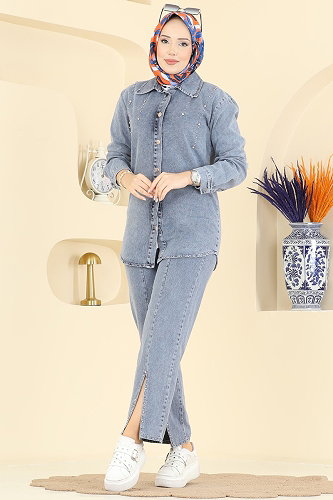 moda selvim Combined 370ORG1169 Light Denim - Thumbnail