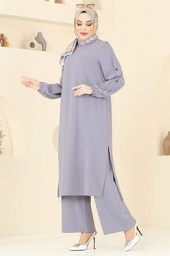 moda selvim Combined 371DVL817 Gray - Thumbnail