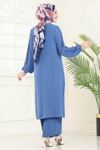 moda selvim Combined 371DVL817 Indigo - Thumbnail